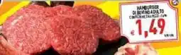 Iperfamily Hamburger di bovino adulto offerta