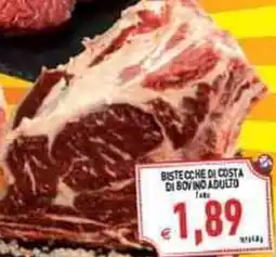 Iperfamily Bistecche di costa di bovino adulto offerta