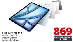 Comet iPad Air chip M4 offerta