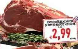 Iperfamily Entrecote senza osso di bovino adulto scottona offerta