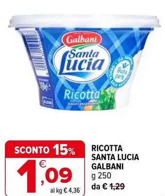 Iperal Ricotta santa lucia GALBANI offerta