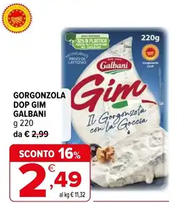 Iperal Gorgonzola dop gim GALBANI offerta