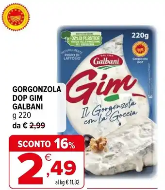 Iperal Gorgonzola dop gim GALBANI offerta
