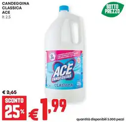 Pam Candeggina classica ACE offerta