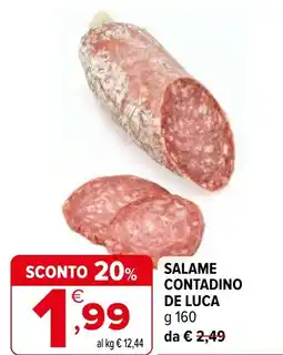 Iperal Salame contadino de luca offerta