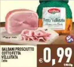 Iperfamily Galbani prosciutto cotto fetta vellutata offerta
