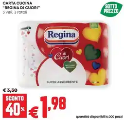 Pam Carta cucina "REGINA DI CUORI" offerta