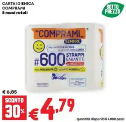 Pam Carta igienica COMPRAMI offerta