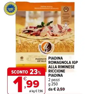 Iperal Piadina romagnola igp alla riminese riccione piadina offerta