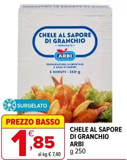 Iperal Chele al sapore di granchio ARBI offerta