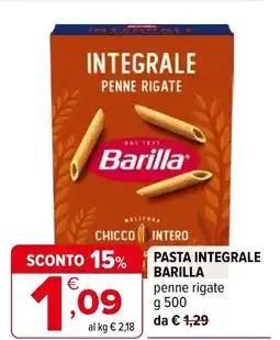 Iperal Pasta integrale BARILLA offerta