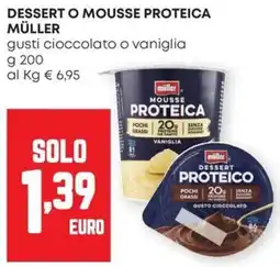 Pam Dessert o mousse proteica MÜLLER offerta