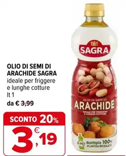 Iperal Olio di semi di arachide SAGRA offerta