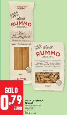 Pam Pasta di semola RUMMO offerta