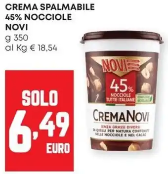 Pam Crema spalmabile 45% nocciole NOVI offerta