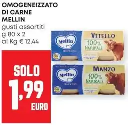 Pam Omogeneizzato di carne MELLIN offerta