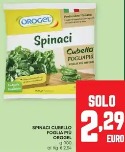 Pam Spinaci cubello foglia più OROGEL offerta