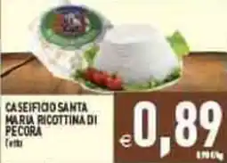Iperfamily Caseificio santa maria ricottina di pecora offerta