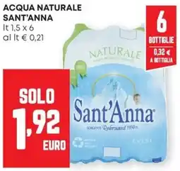Pam Acqua naturale SANT'ANNA offerta