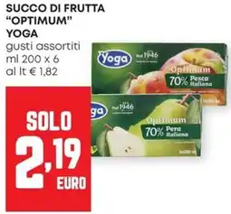 Pam Succo di frutta "optimum" YOGA offerta