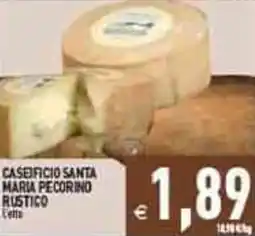 Iperfamily Caseificio santa maria pecorino rustico offerta