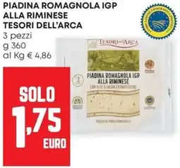 Pam Piadina romagnola igp alla riminese TESORI DELL'ARCA offerta