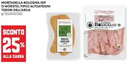 Pam Mortadella bologna igp o würstel tipici altoatesini TESORI DELL'ARCA offerta