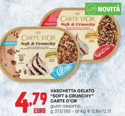 Pam Vaschetta gelato "soft & crunchy" CARTE D'OR offerta