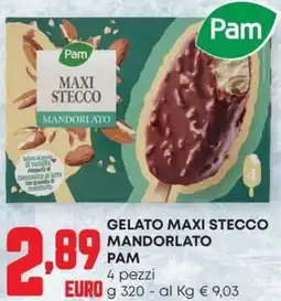 Pam Gelato maxi stecco mandorlato PAM offerta