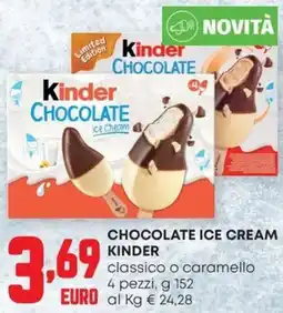 Pam Chocolate ice cream KINDER offerta