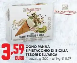 Pam Cono panna e pistacchio di sicilia TESORI DELL'ARCA offerta