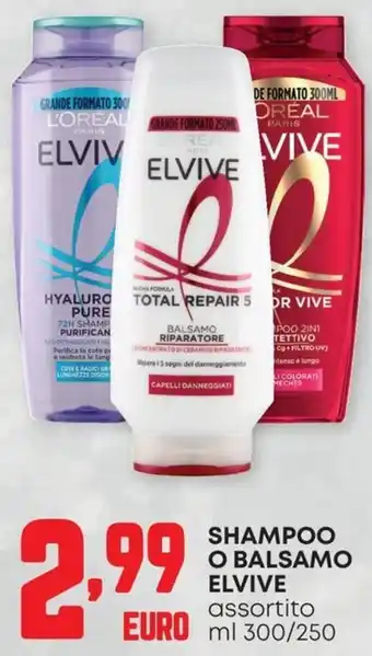 Pam Shampoo o balsamo ELVIVE offerta
