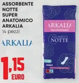 Pam Assorbente notte super anatomico ARKALIA offerta