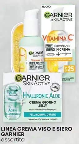 Pam Linea crema viso e siero GARNIER offerta