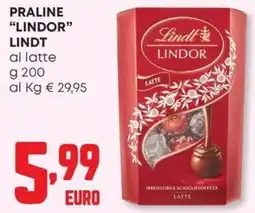 Pam Praline "lindor" LINDT offerta