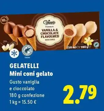 GELATELLI Mini coni gelato