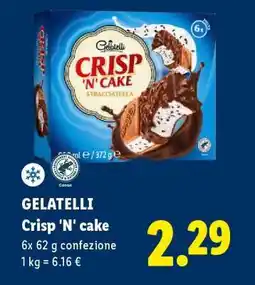 Lidl GELATELLI Crisp 'N' cake offerta