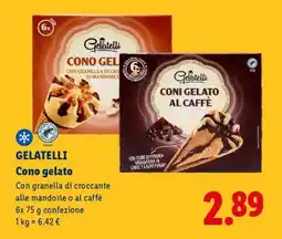 Lidl Gelatelli Cono gelato offerta