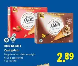 Lidl BON GELATI Coni gelato offerta