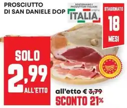 Pam Prosciutto di san daniele dop offerta