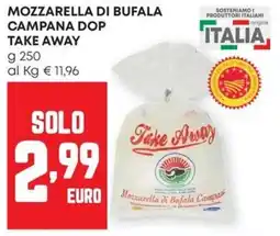 Pam Mozzarella di bufala campana dop TAKE AWAY offerta