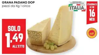 Pam Grana padano dop offerta