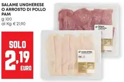 Pam Salame ungherese o arrosto di pollo PAM offerta