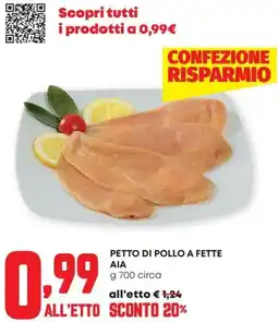 Pam Petto di pollo a fette AIA offerta