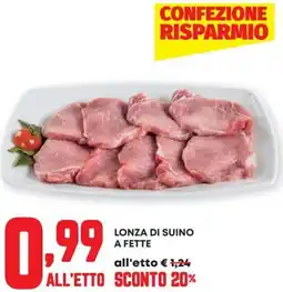 Pam Lonza di suino a fette offerta