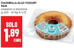 Pam Ciambella allo yogurt PAM offerta