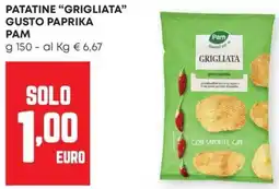 Pam Patatine "grigliata" gusto paprika PAM offerta