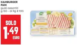 Pam Hamburger PAM offerta