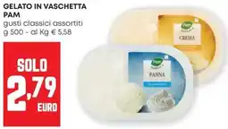 Pam Gelato in vaschetta PAM offerta