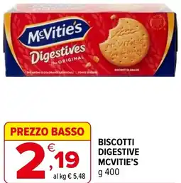 Iperal Biscotti digestive MCVITIE'S offerta